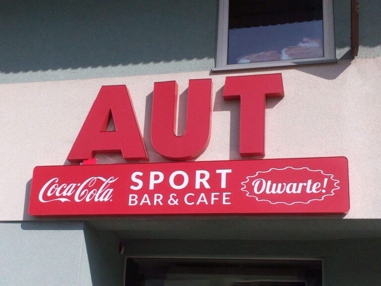 Litery przestrzenne 3D aut