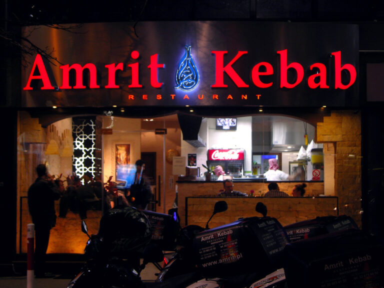 Litery świetlne Amrit Kebab